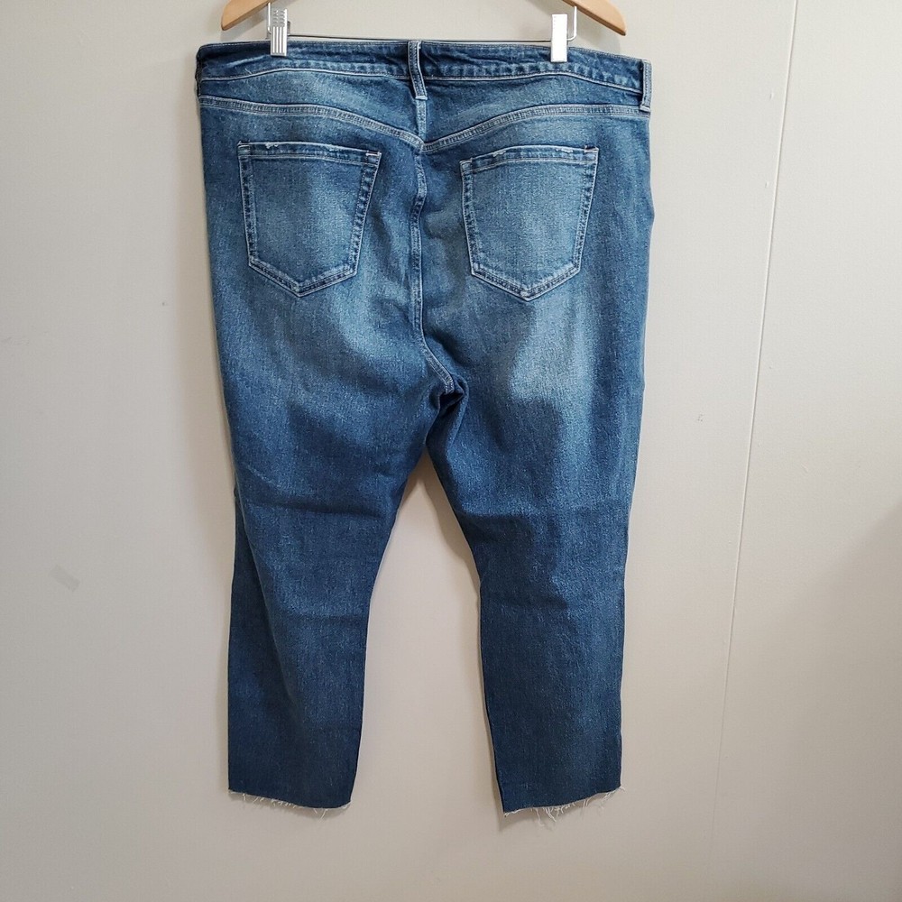 Torrid High Rise Slim Straight Leg Jeans Distressed Medium Wash Blue Women's 20R - Picture 7 of 12